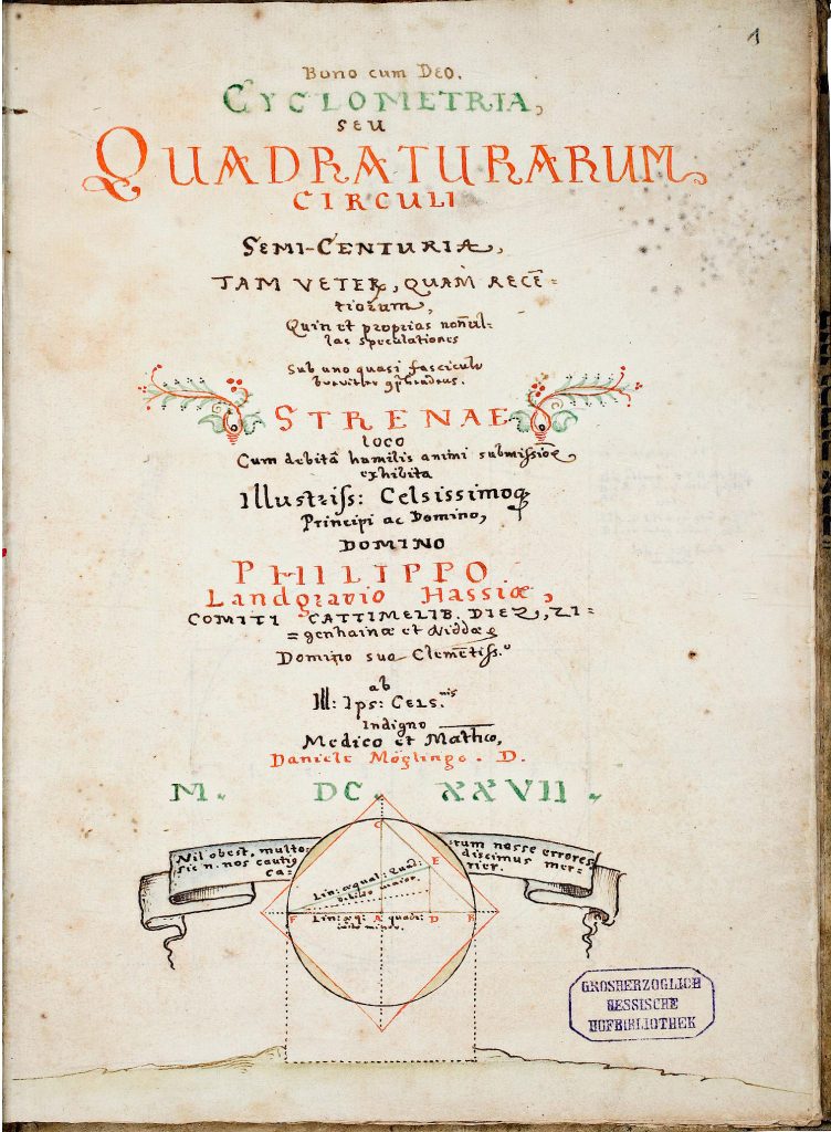 Abb. 4: Inventarium der Reißkammer, folio 2 r, [1628–1643].
