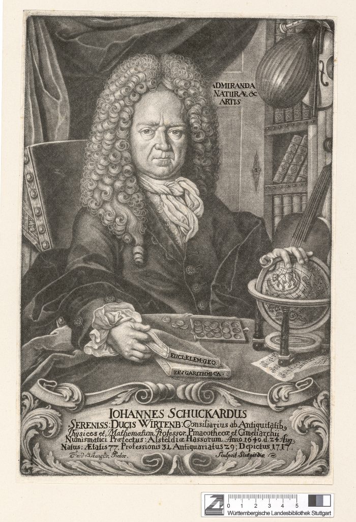 Abb. 13: Ferdinand Stenglin, Johann Schuckard (1640-1725). Württembergische Landesbibliothek Stuttgart, Por.Schuckard,Johann01.