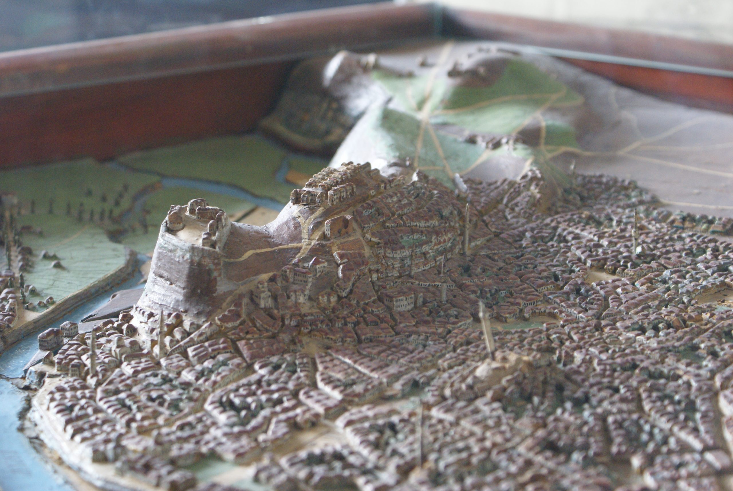 Medieval Upper Town (Kale) on the Relief Map of Skopje (1925)