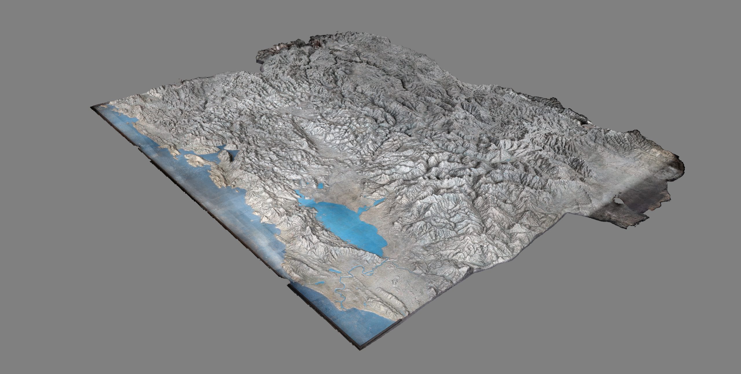 Result of the 3D Capture of the Relief Map of Montenegro