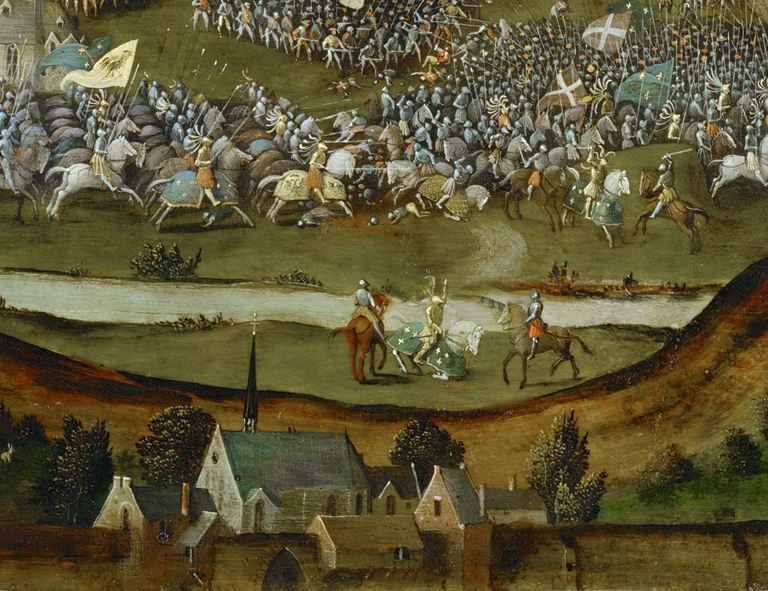 Detail aus Abb. 17a mit der Szene der Gefangennahme François‘ I.